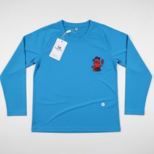 Camiseta UV Manga Larga Capitán Coral – Azul Caribe